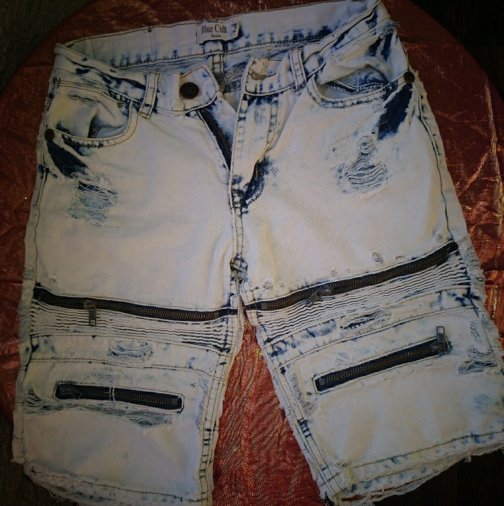 Men's Blue Cult Jean Shorts